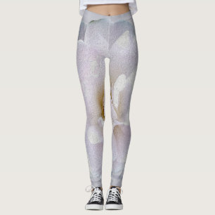 Pink grey rose leggings
