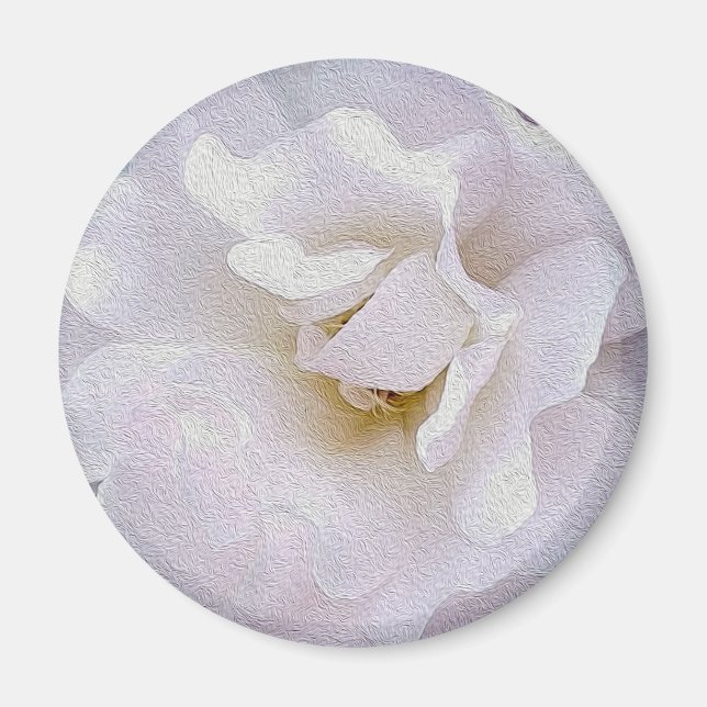 Pink grey rose magnet (Front)