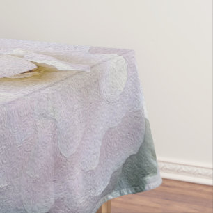 Pink grey rose tablecloth