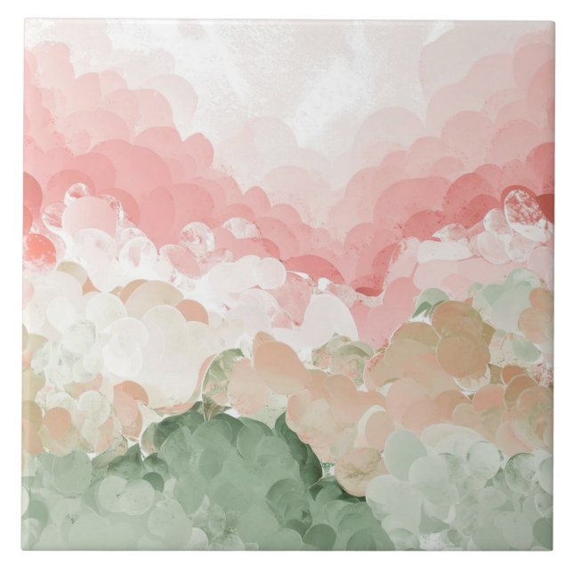 Pink Grey white Tricolor  big Tile (Front)