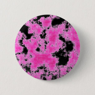 Pink Grunge 6 Cm Round Badge