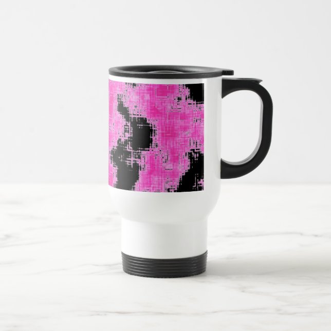 Pink Grunge Travel Mug (Right)