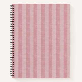 Pink Grungy Stripes Notebook