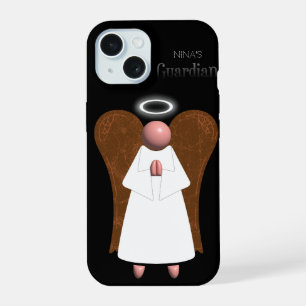 Pink Guardian Angel, iPhone 15 Case