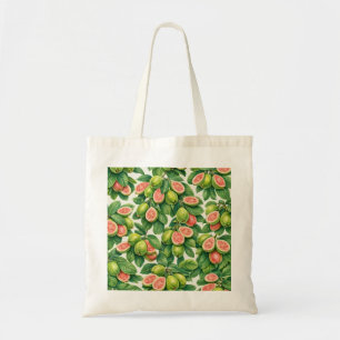 Pink Guava Tropical Botanical Pattern Tote Bag