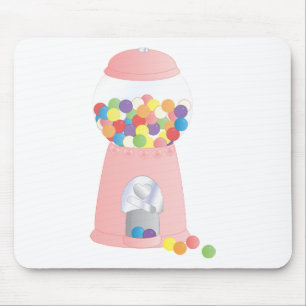 Pink Gumball Machine Mouse Pad