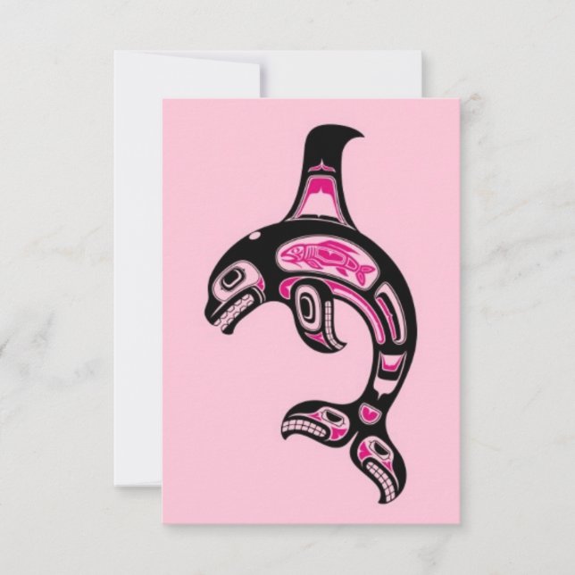 Pink Haida Spirit Killer Whale (Front)