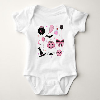 Pink Halloween Baby Bodysuit
