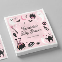 Pink Halloween Baby Girl Shower