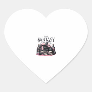 Pink Halloween Black Cat Spell Books Potions Witch Heart Sticker