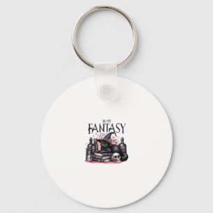 Pink Halloween Black Cat Spell Books Potions Witch Key Ring