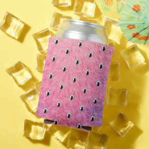 Pink Halloween Can Cooler