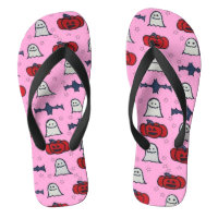 Pink Halloween Ghosts, Bats, and Jack o Lanterns