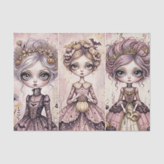 Pink Halloween Girls Vintage Gothic Pinkoween Tissue Paper