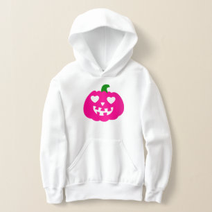 pink halloween heart pumpkin jack-o-lantern