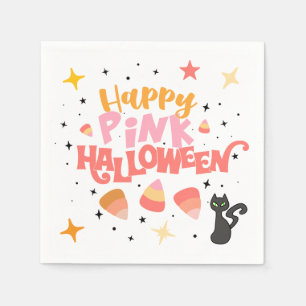 Pink Halloween  Napkin