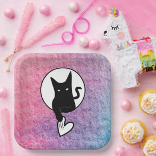 Pink Halloween Paper Plate by Poet Adiela Akoo