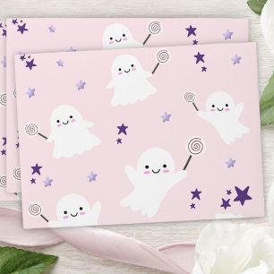 Pink Halloween Party Girl Envelope