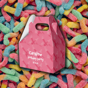 Pink Halloween-themed birthday party Favour Box