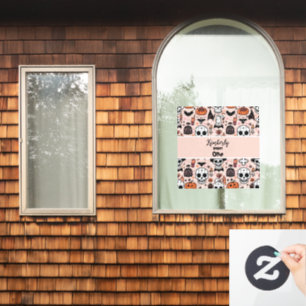 Pink Halloween Trick or Treat Custom Family Name