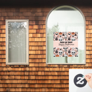 Pink Halloween Trick or Treat Custom Family Name