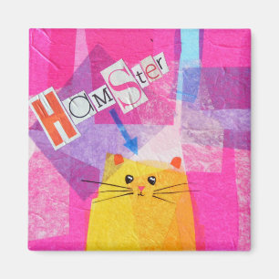 Pink Hamster Magnet