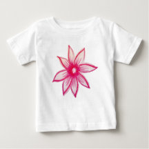 Pink hand drawn Spring Flower