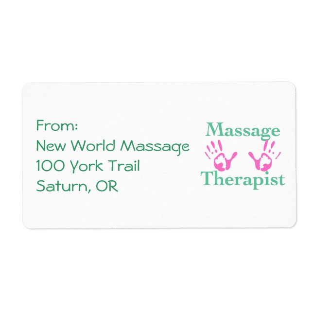 Pink Hand Prints Label (Front)