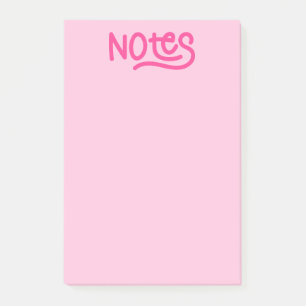 Pink Handwriting Notes Typography