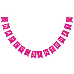 Pink Happy Birthday Banner for Cats – Cat Party