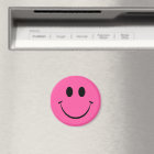 Pink Happy Face Magnet