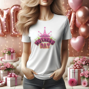 Pink Happy mothers day Women T-Shirt