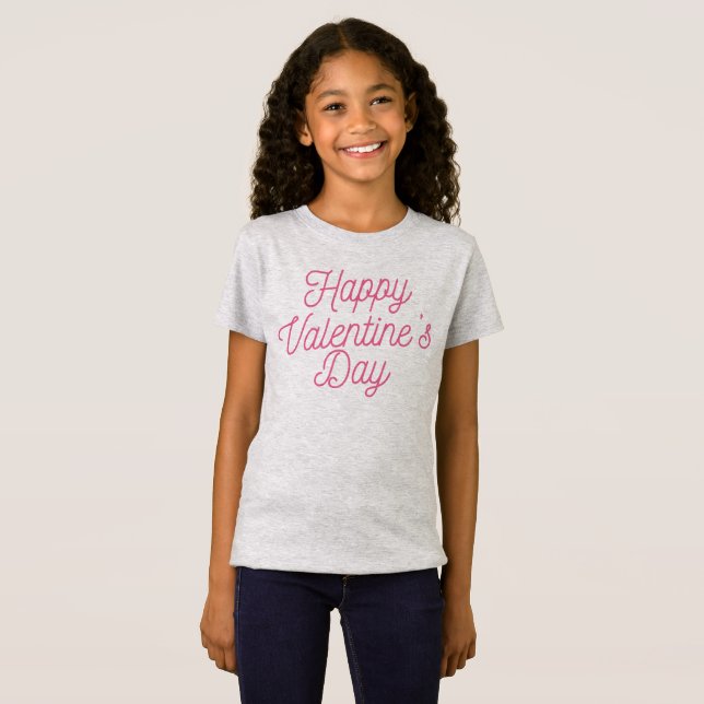 Pink Happy Valentine's Day | Jersey Shirt (Front Full)