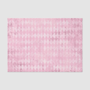 Pink Harlequin Pattern Tissue Paper