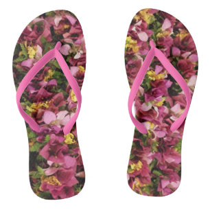 Pink Hawaiian Flower Leis Jandals