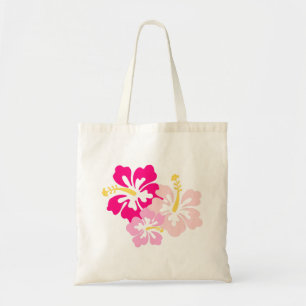 Pink Hawaiian Flowers Tote Bag