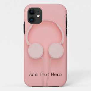 Pink Headphones with Wires Case-Mate iPhone Case