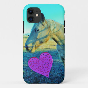 Pink Heart and Yellow Horse Case-Mate iPhone Case