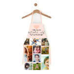 Pink Heart Best Baker Chef Grandma Photo Collage Apron<br><div class="desc">This cute and sweet apron is perfect for any grandma. It features 13 customisable photos of her beautiful grandchildren. It also features the quote, "Proud Grandma. Best baker and chef, sprinkling every grandchild with love and affection, " in black handwritten cursive typography and coral pink heart on top of a...</div>