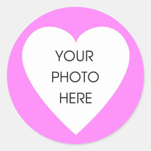 Pink Heart Border Stickers