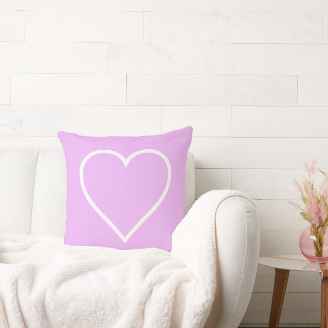 Pink Heart Cushion (Couch)