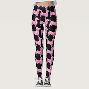 Pink Heart Dachshund Leggings