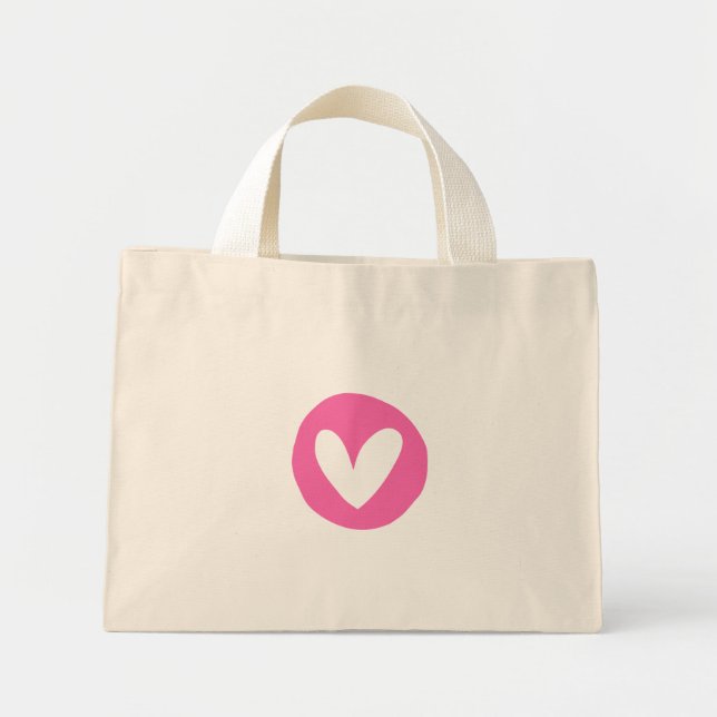 Pink Heart Design Bag  (Front)