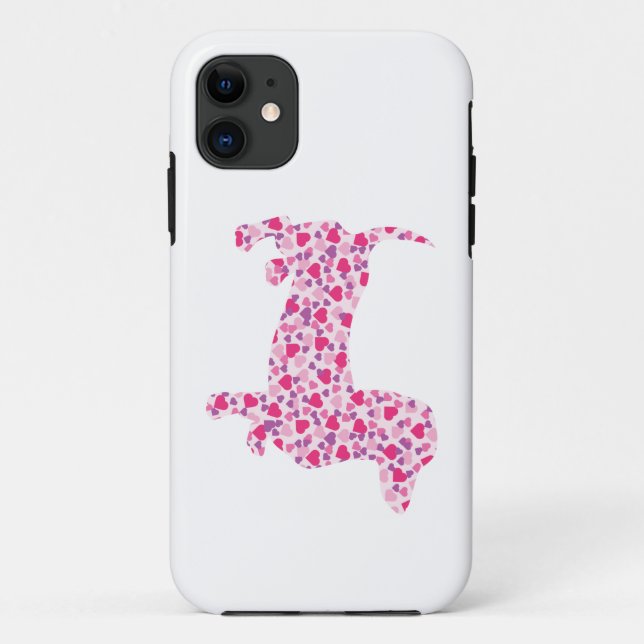 Pink Heart Doxies Case-Mate iPhone Case (Back)