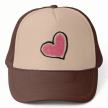 PINK HEART hat