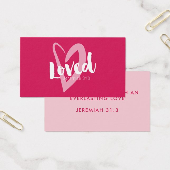 Pink Heart  Have Loved You Scripture Valentine's (Office)