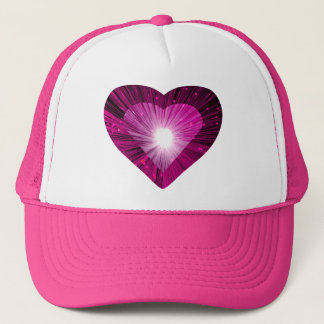Pink Heart 'heart' trucker hat pink
