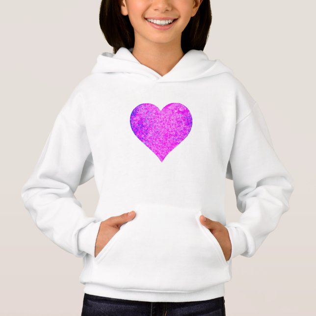 PINK HEART HOODIE (Front)
