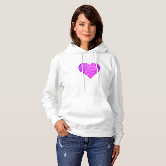 PINK HEART HOODIE (Front Full)