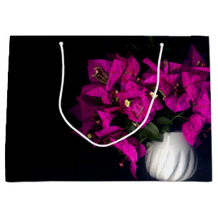 "Pink heart in black" Large Gift Bag